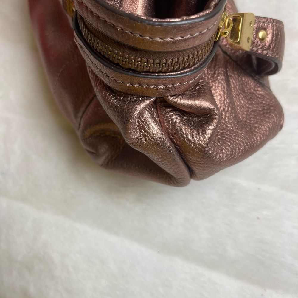 B. Makowsky Shimmering Bronze Shoulder Bag - Picture 10 of 13